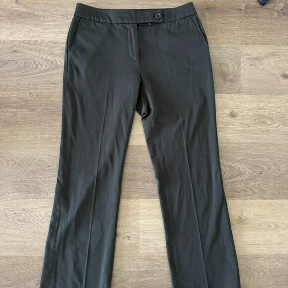 Talbots Signature Boot Olive Green work Pants slack trousers career office 8 - Picture 3 of 10